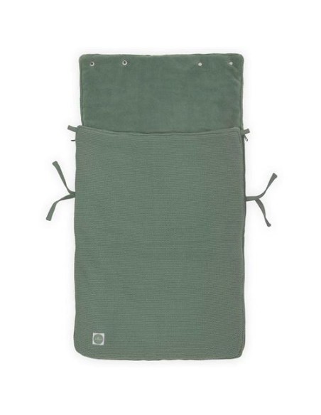 Nid d'ange Chancelière Verte en tricot et polaire