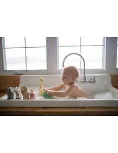 Jouet de dentition et jouet de bain Zèbre caoutchouc naturel 2