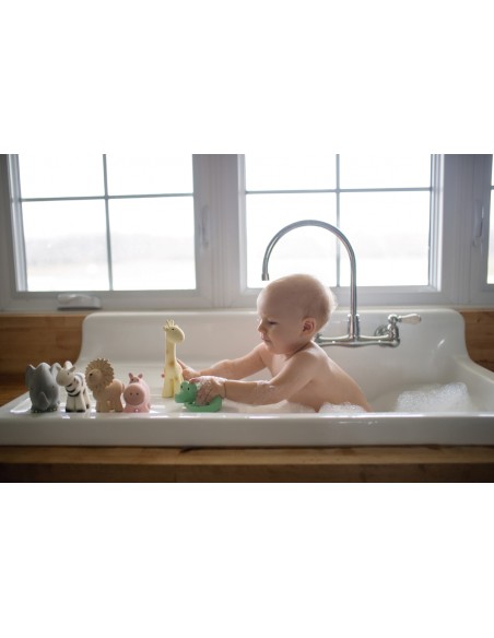 Jouet de dentition et jouet de bain Zèbre caoutchouc naturel