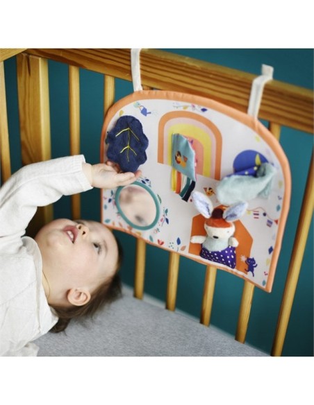 Jouet d'éveil Tableau d'Activités Lapin Gabin Ebulobo