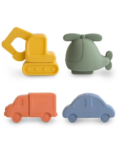 Set de jouets de bain Vehicules Mushie