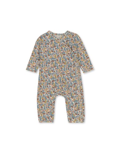 Combinaison Pyjama croisé en coton biologique Bibi Fleur