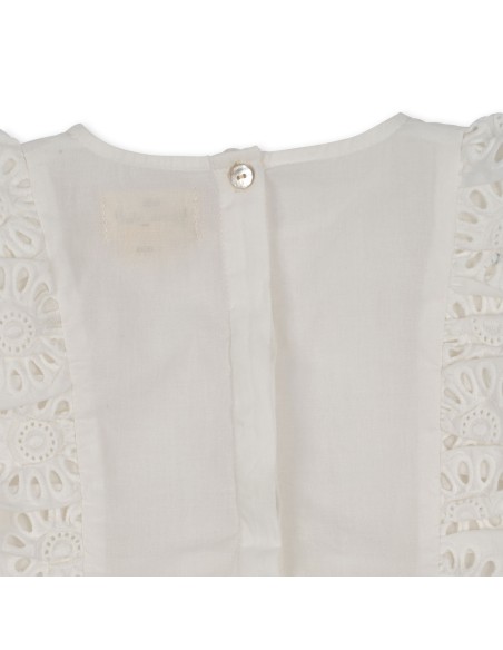 Robe d'été Posey Optic White en coton bio