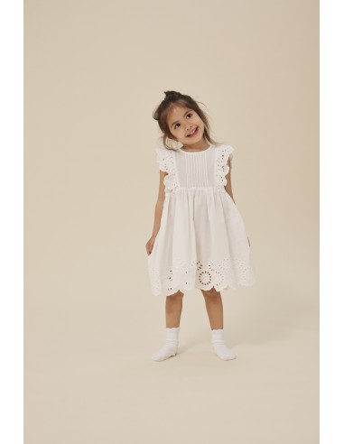 Robe d'été Posey Optic White en coton bio