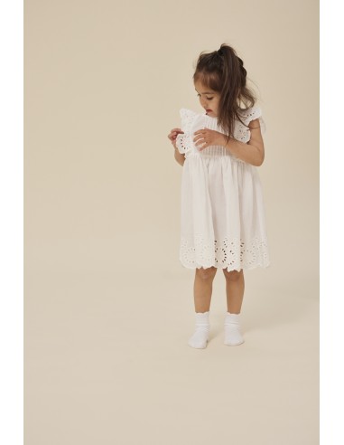Robe d'été Posey Optic White en coton bio