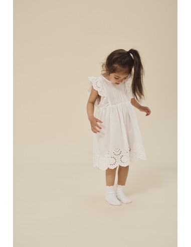 Robe d'été Posey Optic White en coton bio