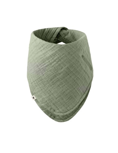 Bavoir Bandana en coton Biologique Vert Laurier - Bibs