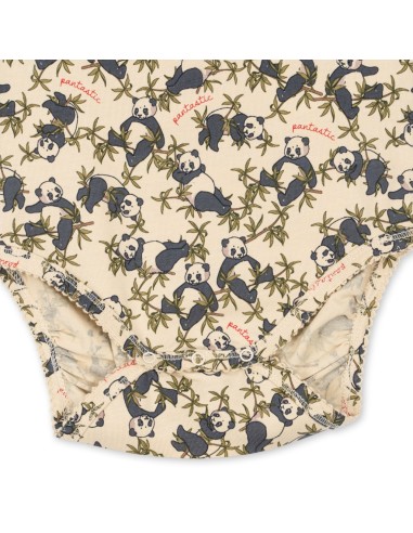 Body à manches Courtes en coton biologique Panda