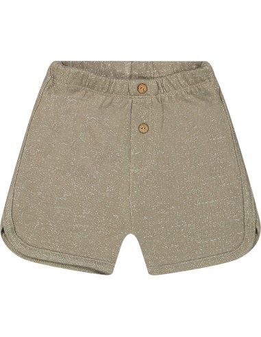 Ensemble T-shirt Taupe et Short Taupe en Coton Bio