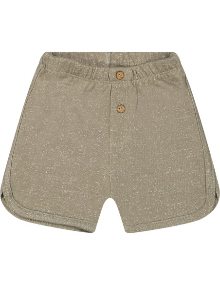 Ensemble T-shirt Taupe et Short Taupe en Coton Bio