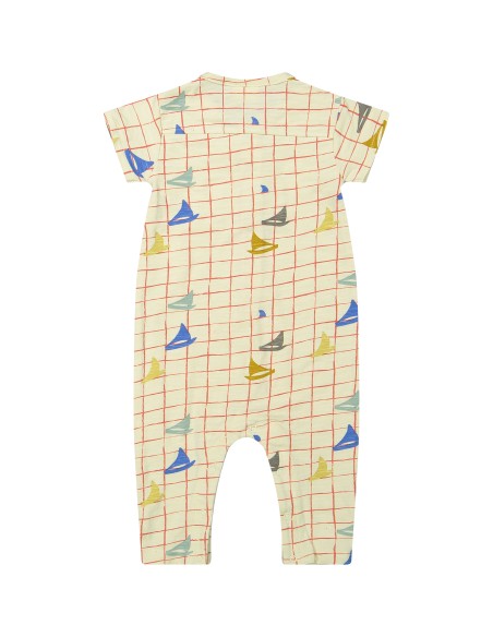 Combinaison Pyjama Bateaux à Manches Courtes en coton bio