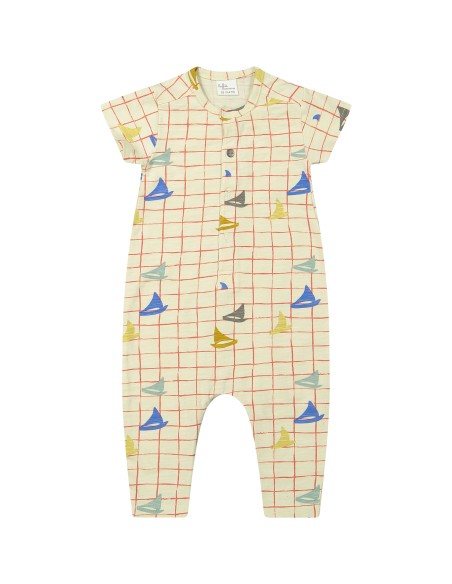 Combinaison Pyjama Bateaux à Manches Courtes en coton bio