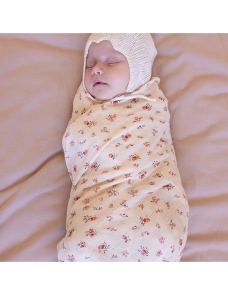 Lange en mousseline de coton biologique Berries