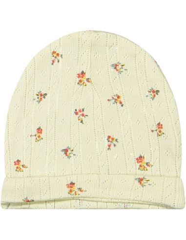 Bonnet Vintage Fleuri en coton biologique