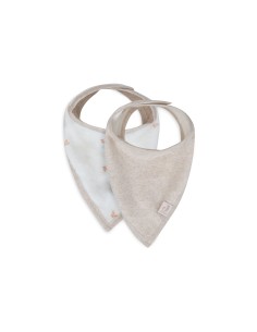 Lot de 2 Bavoirs bandana Harvest Natural