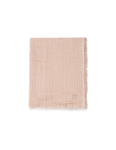 Couverture à franges en mousseline de coton bio Moonstone...