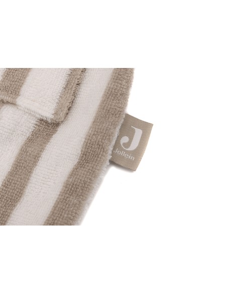 Peignoir de bain en coton biologique Rayé Olive