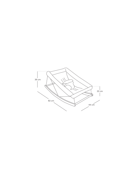 Transat pour bébé Growing green Léonie Latte Nobodinoz