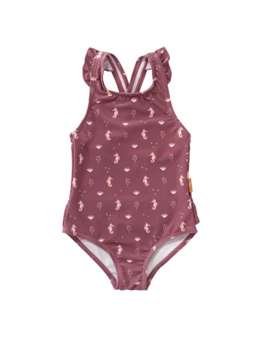Maillot de Bain 1 pièce Anti UV Hippocampe Rose 1 - 2 ans