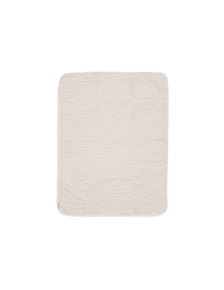 Couverture en gaze de coton Miffy Stripe Biscuit 75x100cm