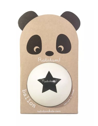 Ballon Blanc Panda 12 cm - Ratatam