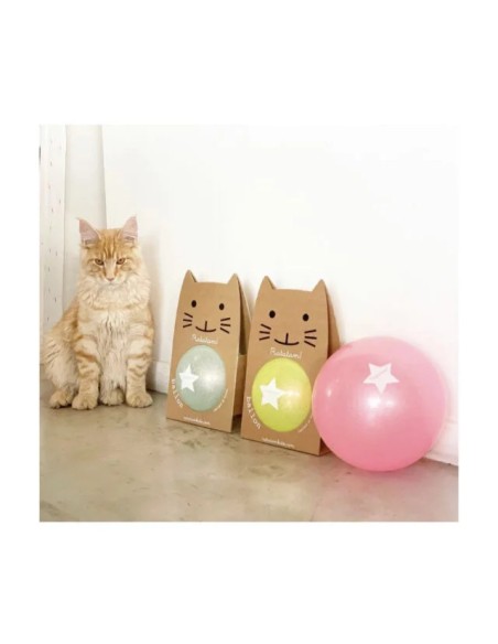 Ballon Pailleté Jaune Bulles 15 cm - Ratatam