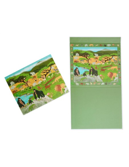 Livre Puzzle Magnétique Animaux de la Savane