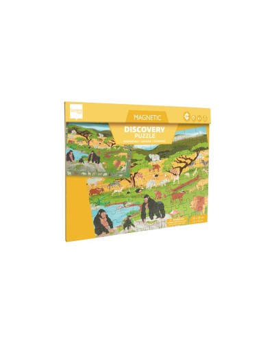 Livre Puzzle Magnétique Animaux de la Savane