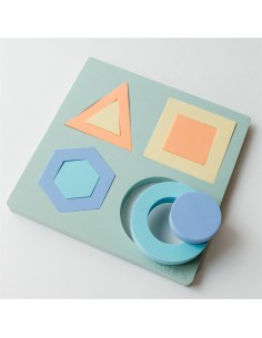 Jeu Puzzle Encastrable en Mousse - Géométrique