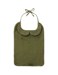 Grand Bavoir Bambou & Gaze coton Fougère