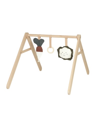 Arche d'éveil en bois et jouets à suspendre...