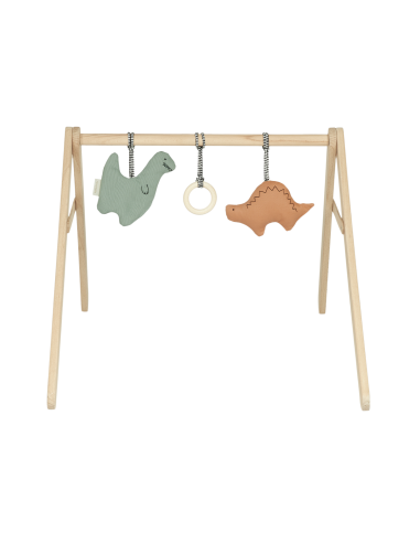Arche d'éveil en bois et jouets à suspendre Playground Dinosaures