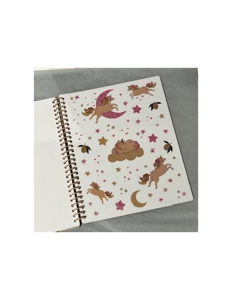 Cahier de Stickers - Jeux d'autocollants réutilisables pour enfant Blush