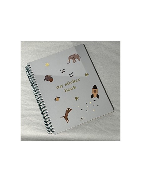 Cahier de Stickers - jeux d'autocollants réutilisables pour enfant Green