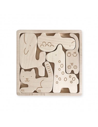 Puzzle animaux en bois