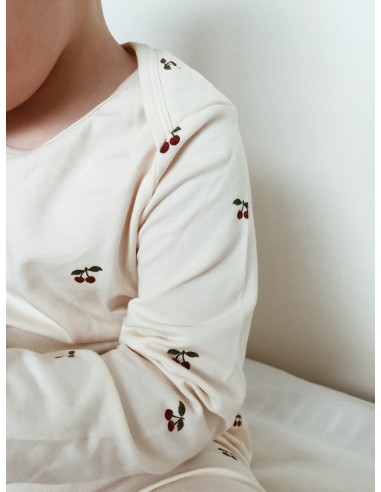 Combinaison pyjama en coton biologique Cherry