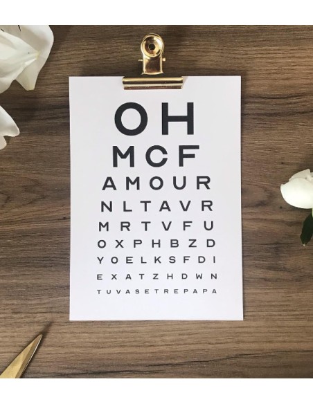 Annonce de grossesse originale - Test de vue