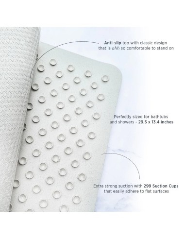 Tapis de bain baignoire antidérapant Granite...