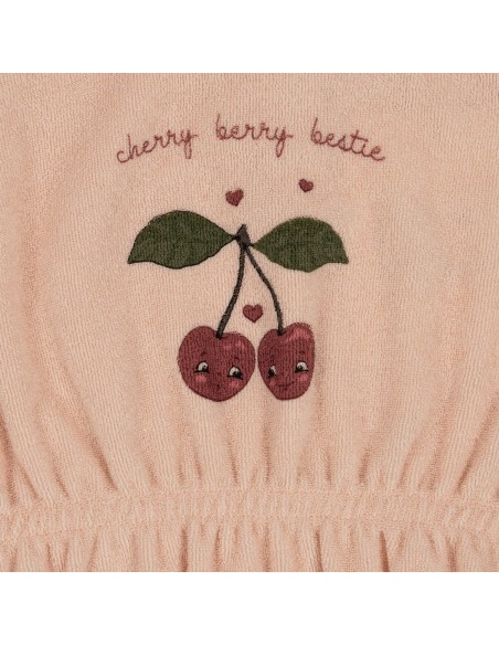 Barboteuse d'été Itty Cameo Rose en coton bio