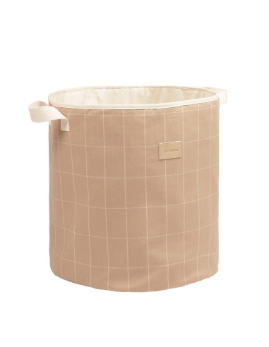 Sac à jouets Playground Taupe Grid