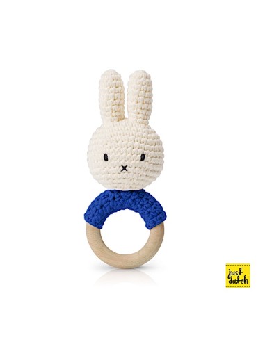 Hochet Anneau de Dentition en crochet Miffy Bleu