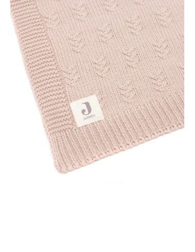 Couverture en maille tricotée Grain Knit Rose