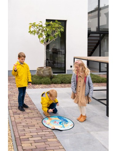 Jeu de lancé sur cible aimantée Paon