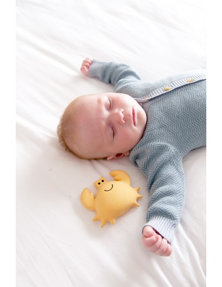 Jouet de dentition et jouet de bain Crabe caoutchouc naturel