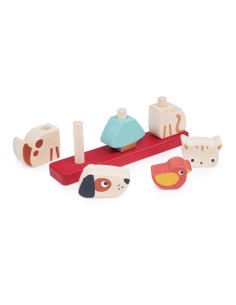 Jouet empilable en Bois Animaux Domestiques 2