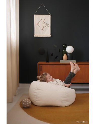 Pouf Rond Matelassé Landscape Sésame