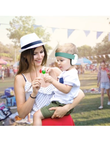 Casque Anti-Bruit Bébé Vert Pomme - Alecto BV72