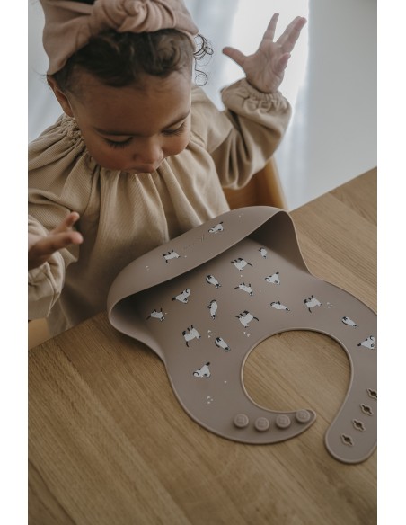 Bavoir souple en silicone Zakuw - Chats