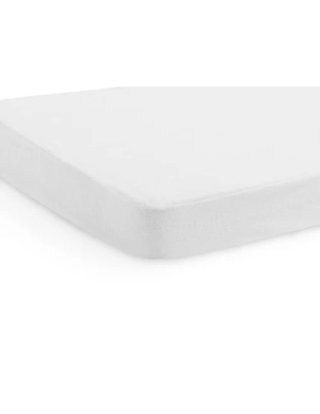 Housse Alèse Molletonnée en coton Blanc 60x120cm