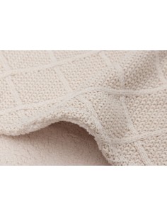 Couverture en maille tricotée et polaire Check Knit... 2